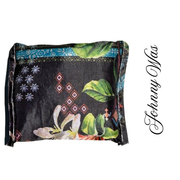 NWOT Johnny Was Nylon Foldable Tote Bag Limited Edition Floral Print - Picture 5 of 5